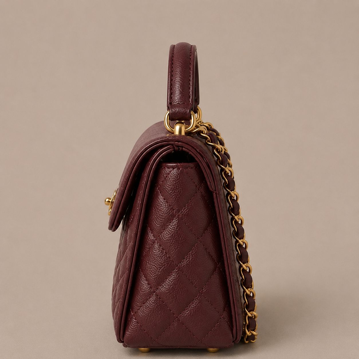 Chanel Mini Kelly (Claret Red)